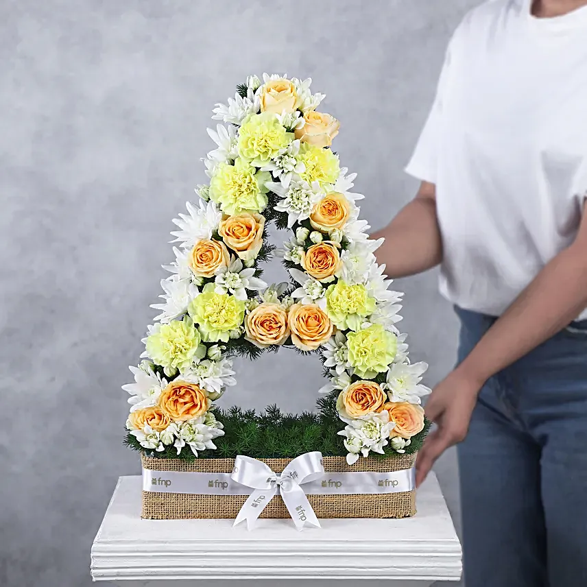 Personalised Artistic Rosey Arrangement