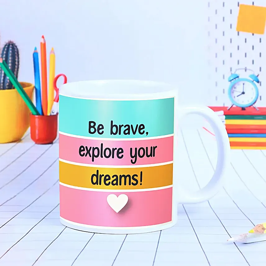Personalised Be Brave Childrens Day Mug