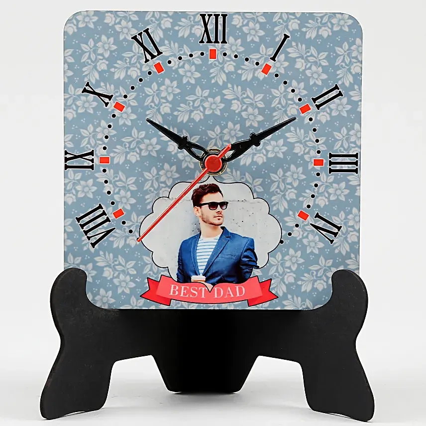 Personalised Best Dad Table Clock- Hand Delivery