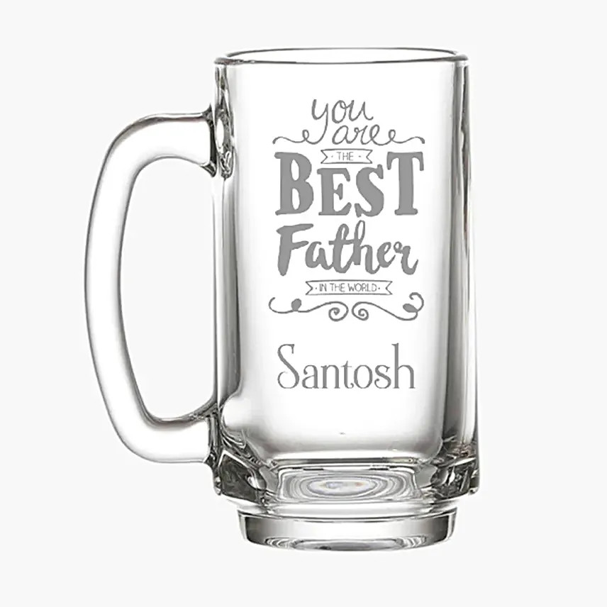 Personalised Best Father Beer Mug Online