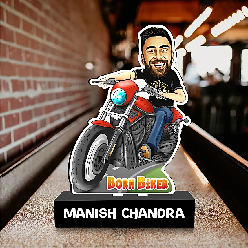Personalised Bike Lover Caricature