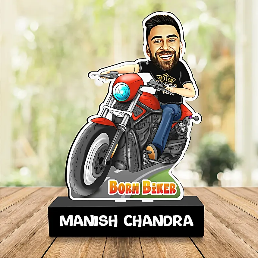 Personalised Bike Lover Caricature