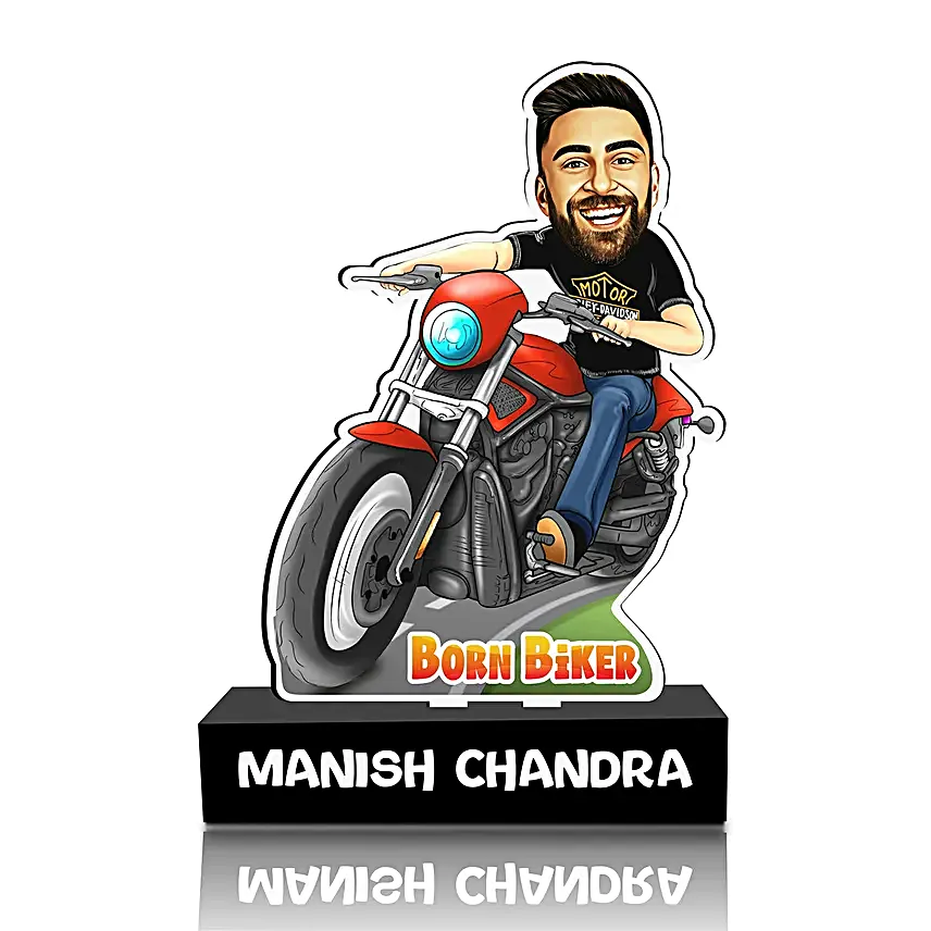 Personalised Bike Lover Caricature