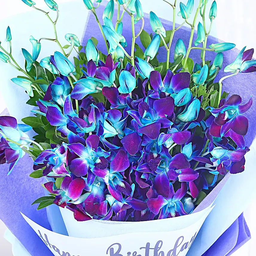 Personalised Birthday Bouquet N Chocolate Cake