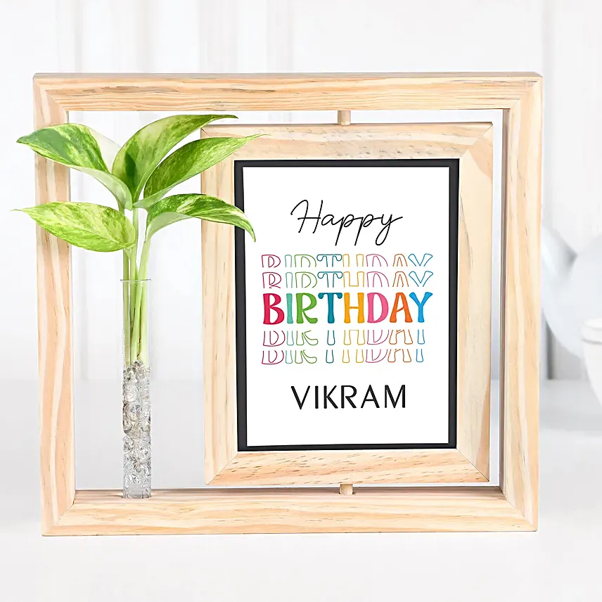 Personalised Birthday Frame Wishes