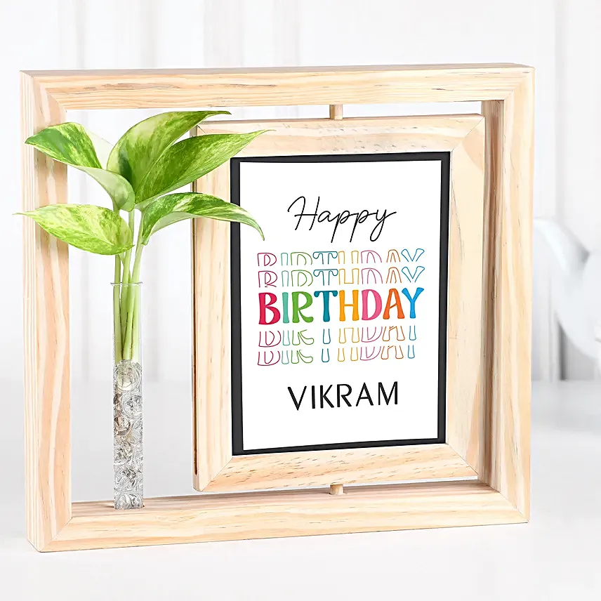 Personalised Birthday Frame Wishes