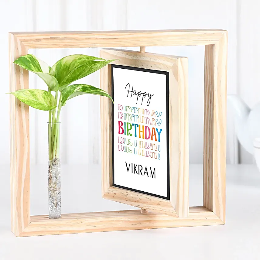 Personalised Birthday Frame Wishes