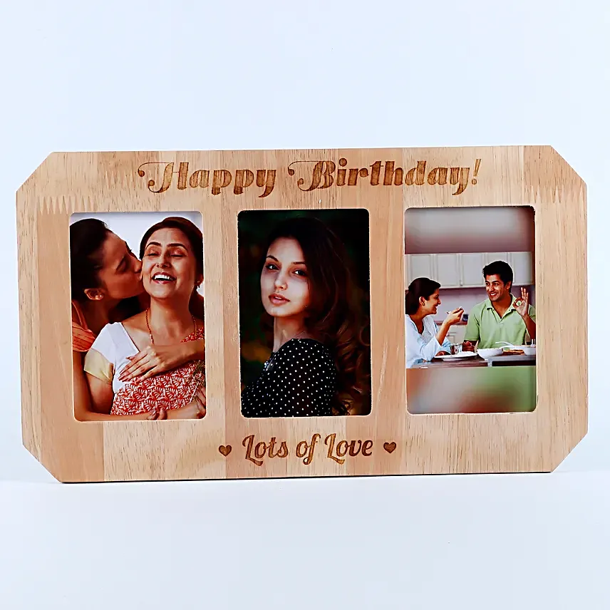 online customised One Personalised Wooden photo frame