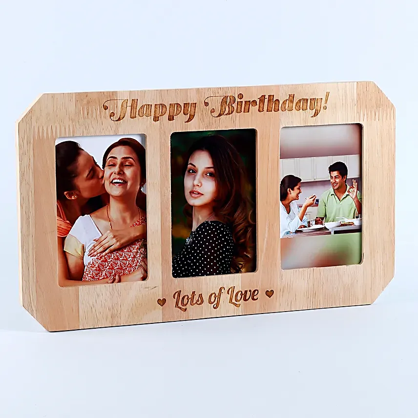 online customised One Personalised Wooden photo frame