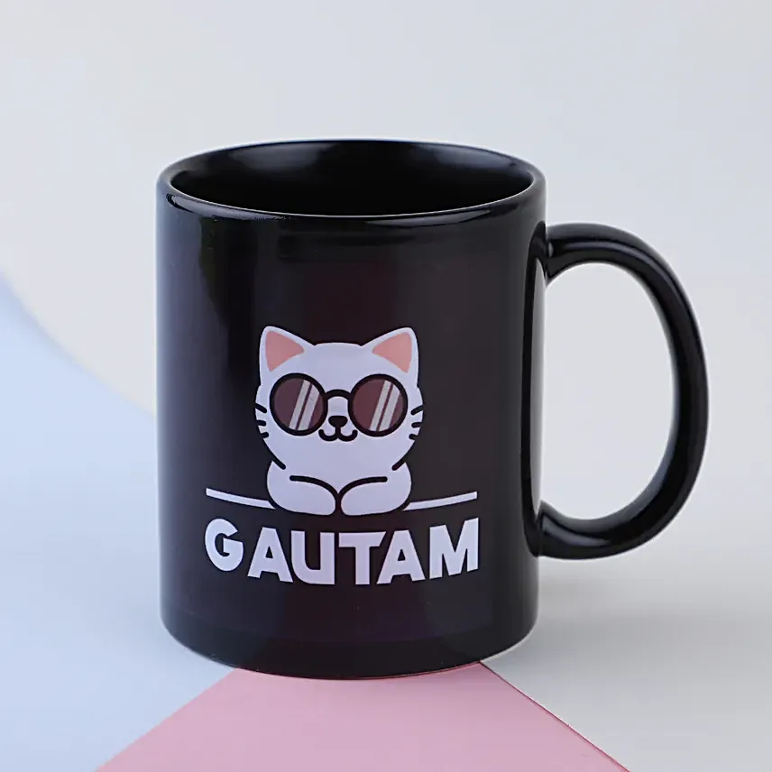 Personalised Black Mugs