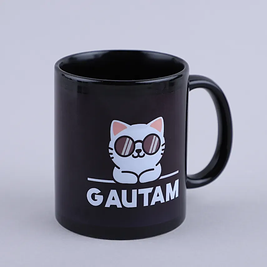 Personalised Black Mugs