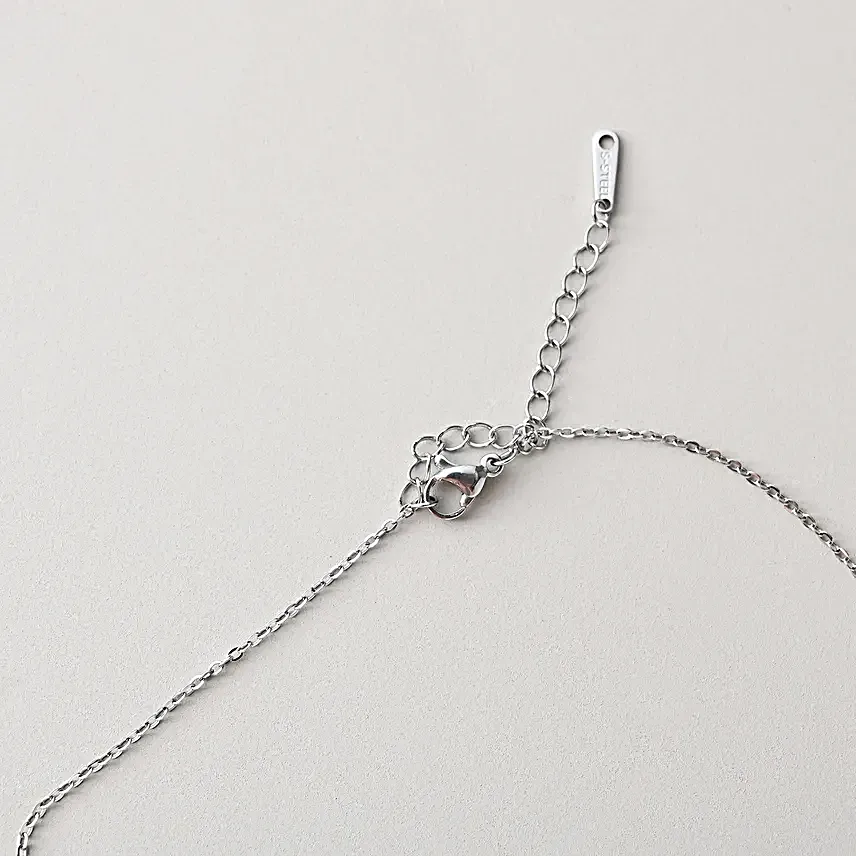 Personalised Black Neck Chain With Sqaure Pendant