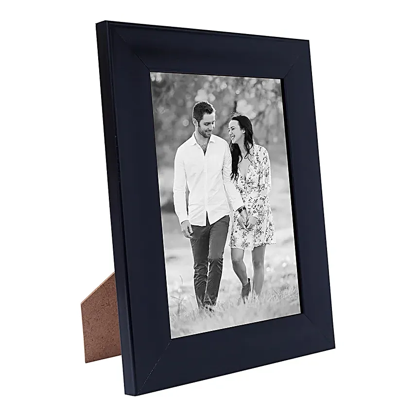 Personalised Black Wooden Table Top Photo Frame