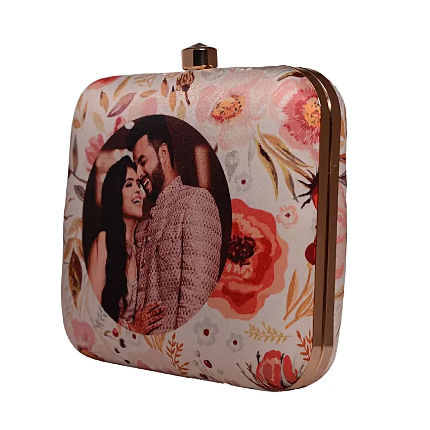Personalised Blooming Love Clutch Bag