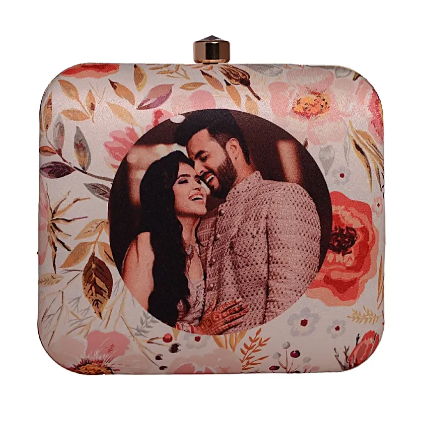 Personalised Blooming Love Clutch Bag