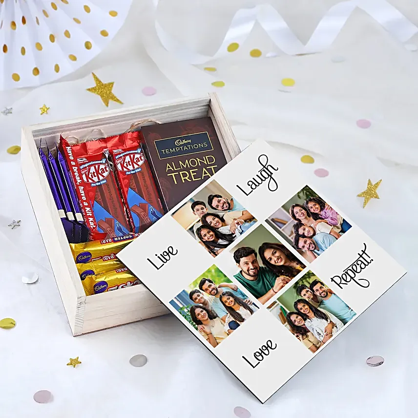 Personalised Box Frame N Chocolate Hamper
