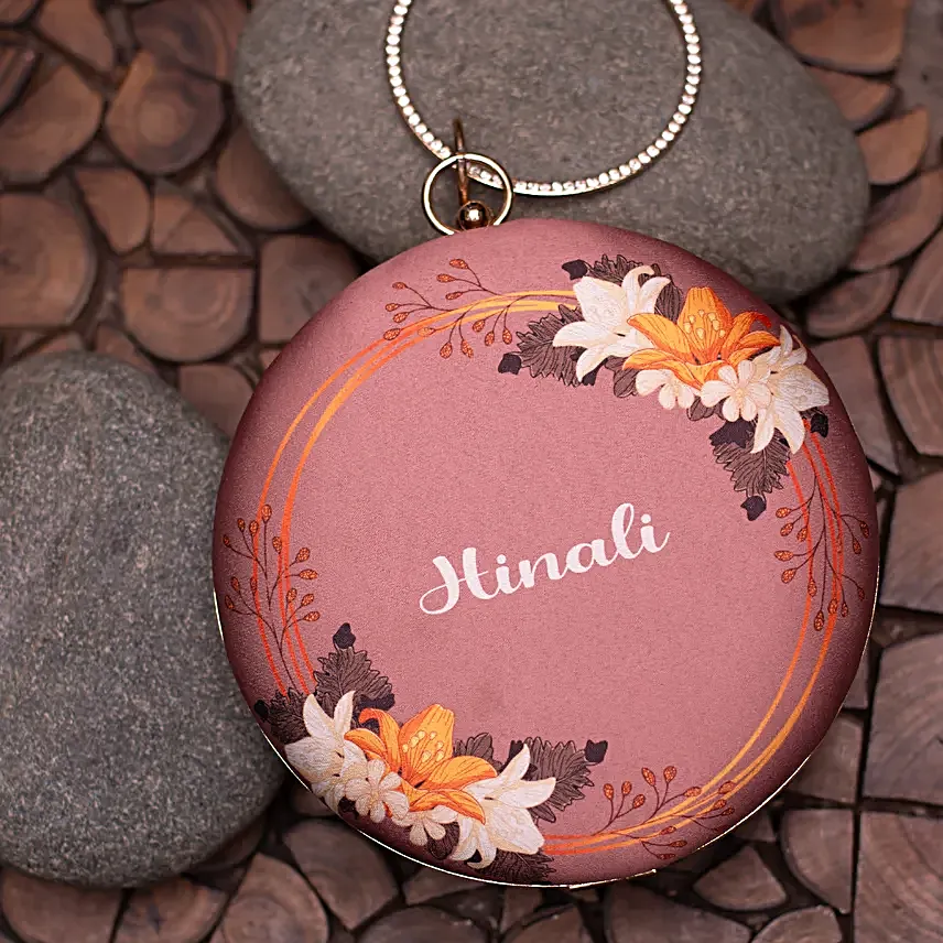 Personalised Caricature Clutch Bag Round