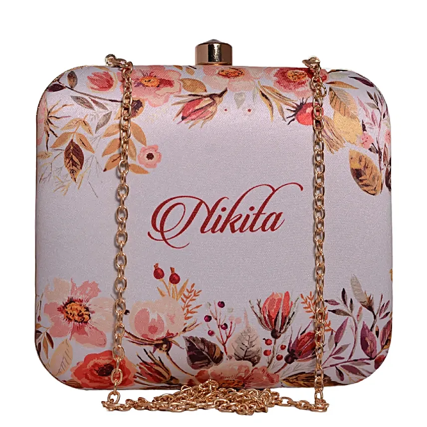 Personalised Caricature Sleek Clutch Bag