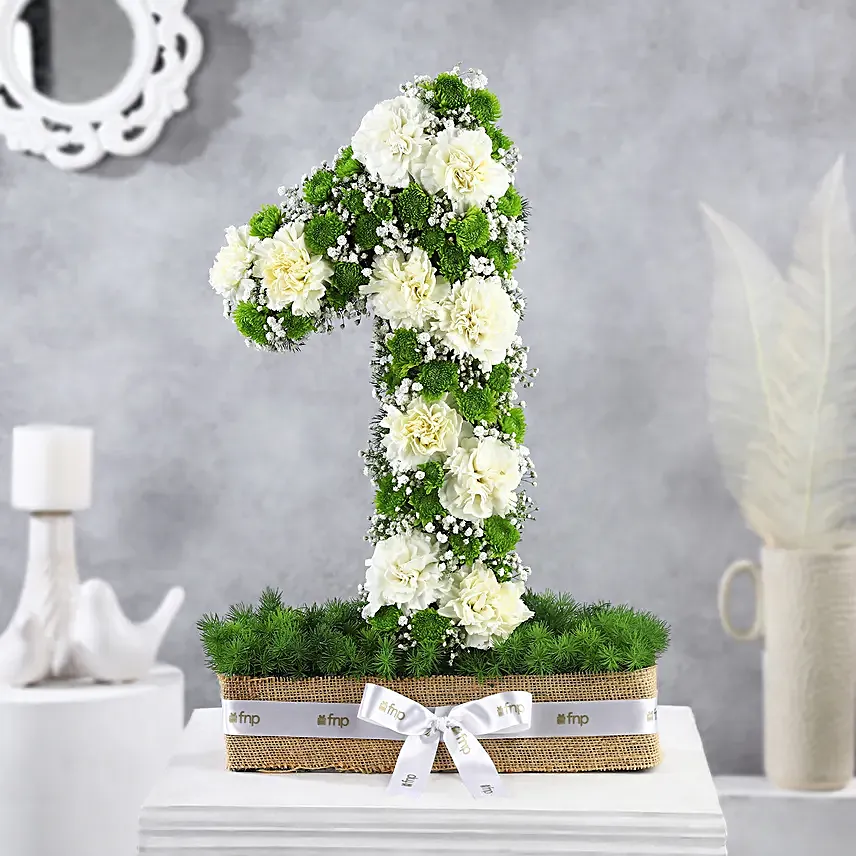 Personalised Carnations Joyful Arrangement