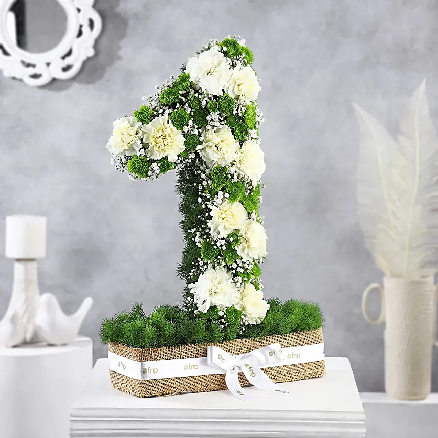 Personalised Carnations Joyful Arrangement