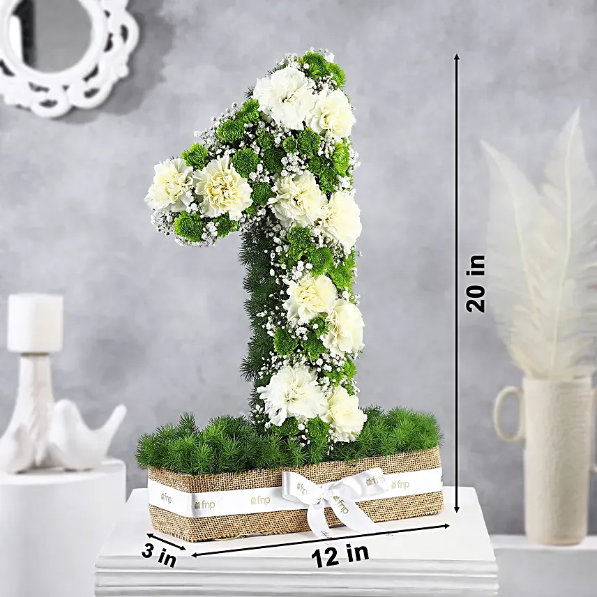 Personalised Carnations Joyful Arrangement