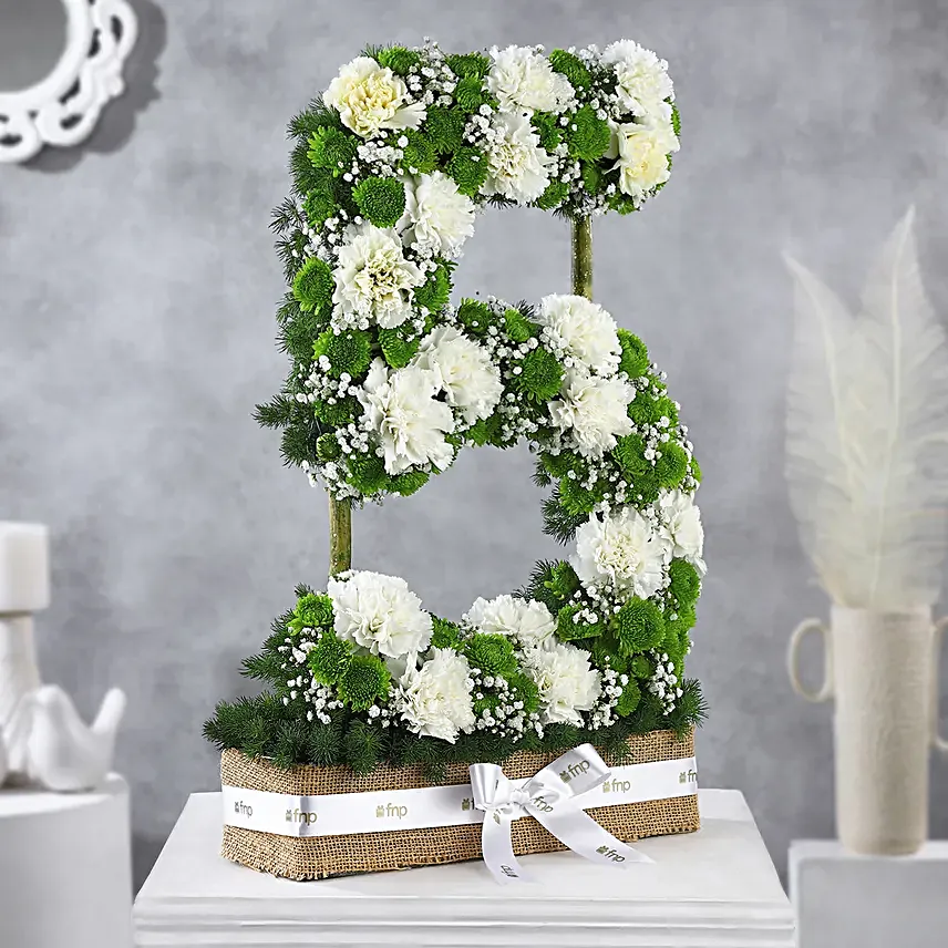 Personalised Carnations Joyful Arrangement