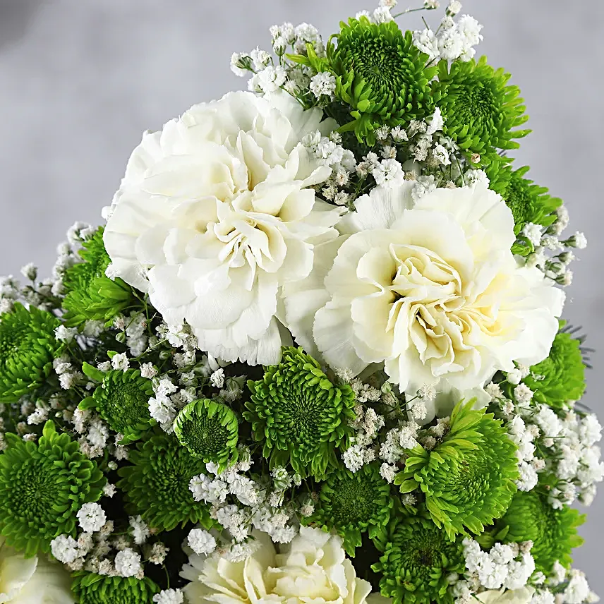 Personalised Carnations Joyful Arrangement