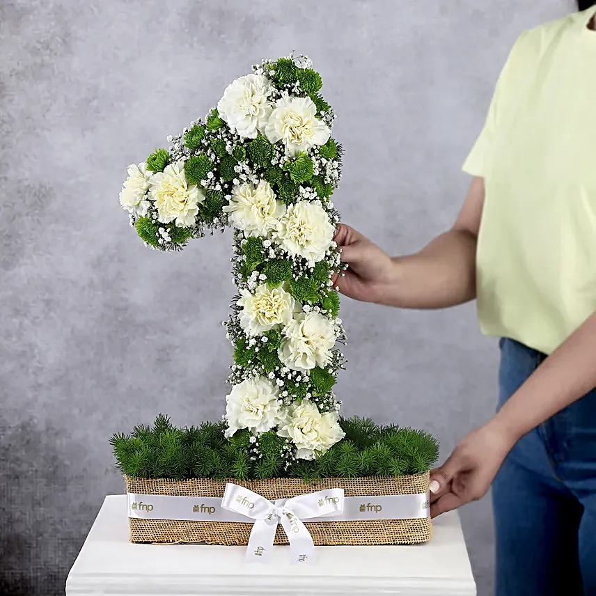 Personalised Carnations Joyful Arrangement
