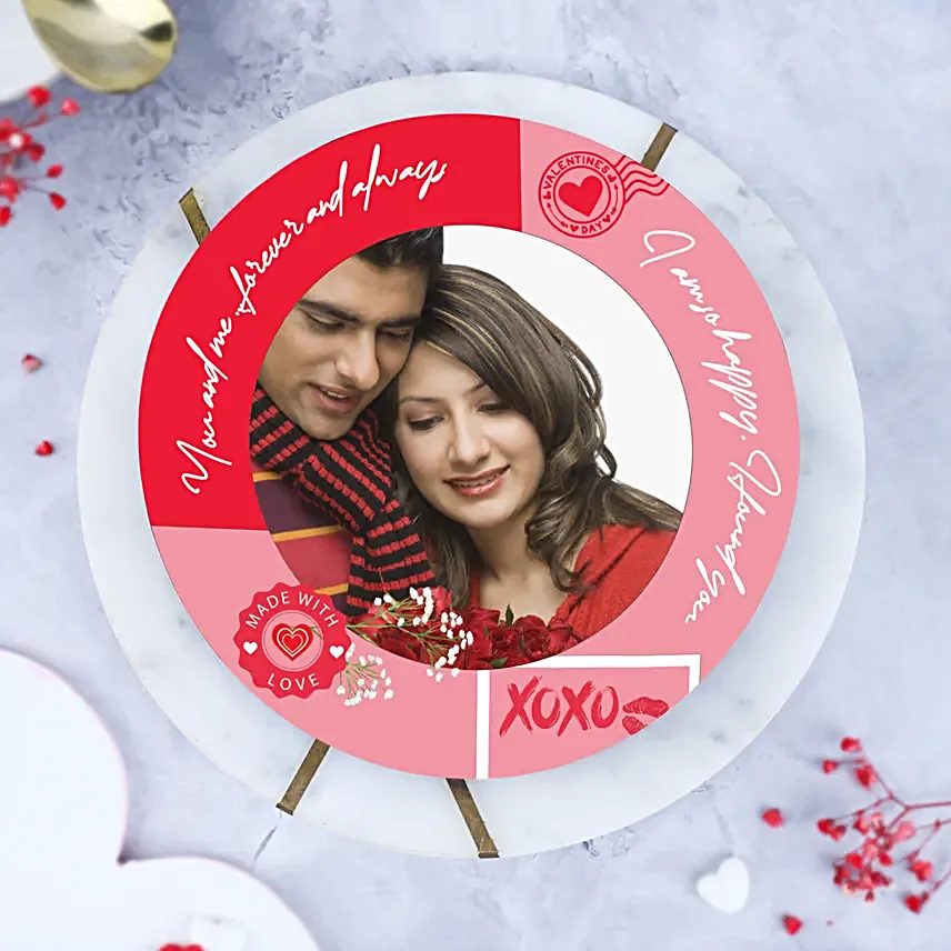 Personalised Chocolate Cake Of Love Half Kg