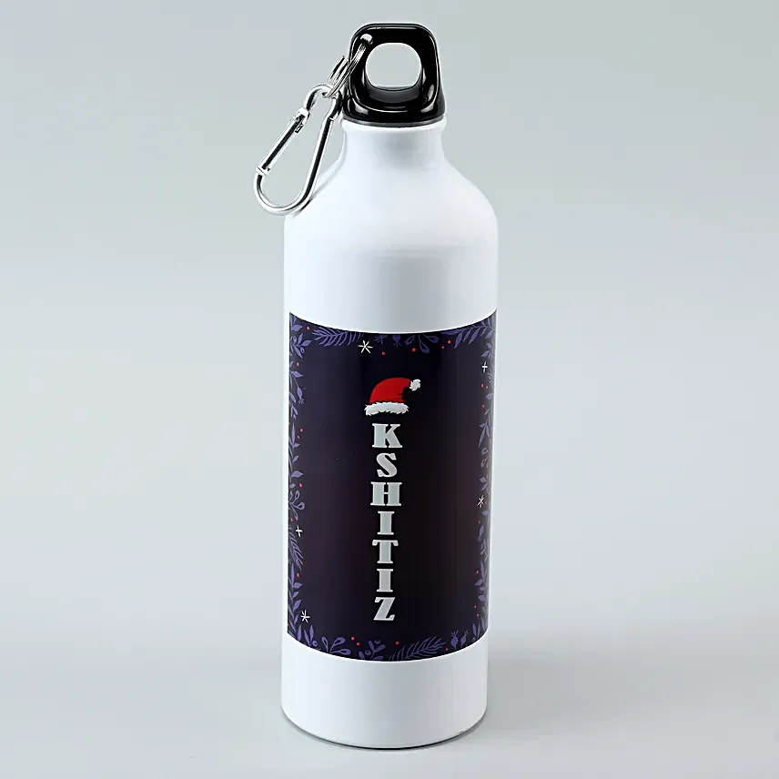 Personalised Christmas Vibes White Bottle Hand Delivery