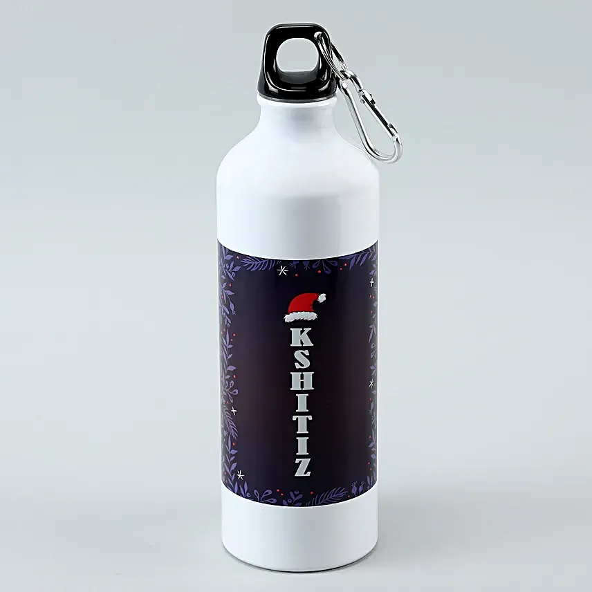 Personalised Christmas Vibes White Bottle Hand Delivery