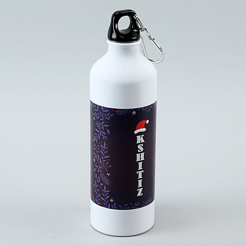 Personalised Christmas Vibes White Bottle Hand Delivery