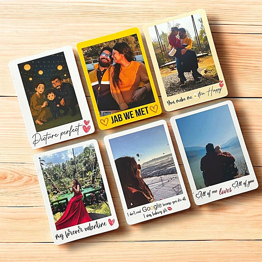 Personalised Classic Magnetic Polaroid Set