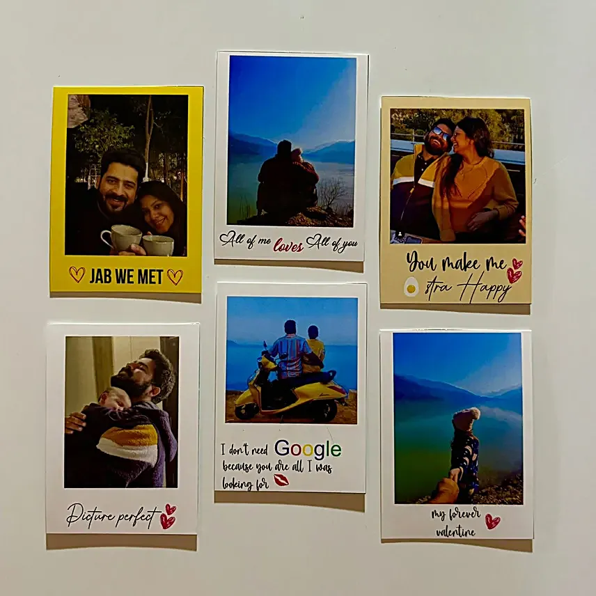 Personalised Classic Magnetic Polaroid Set
