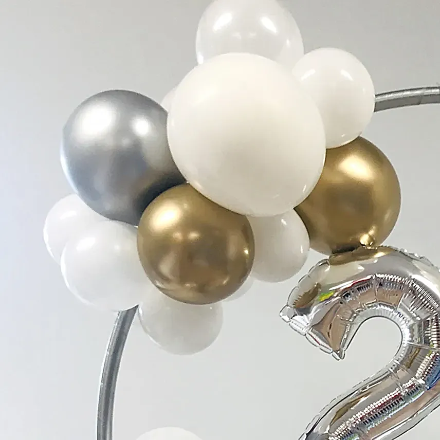 Personalised Cloudy Theme Balloon Ring