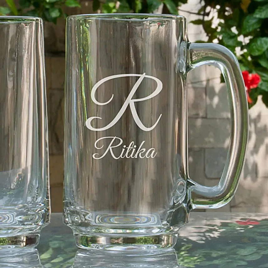 Customised Couple Beer Mugs Combo
