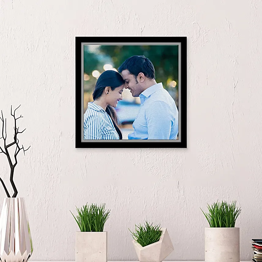 Personalised Couple Love Floating Canvas Frame