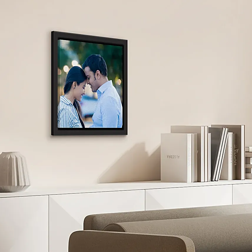 Personalised Couple Love Floating Canvas Frame
