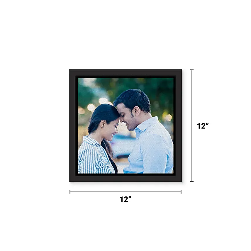 Personalised Couple Love Floating Canvas Frame