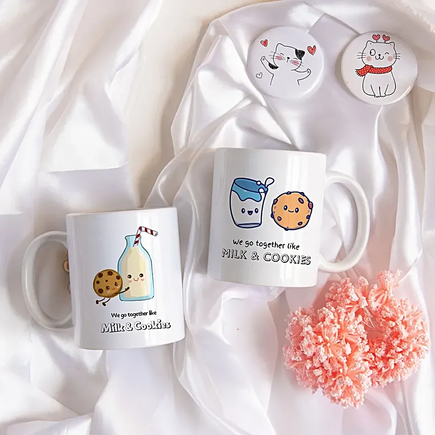 Personalised Couple Love Mugs Gift Box