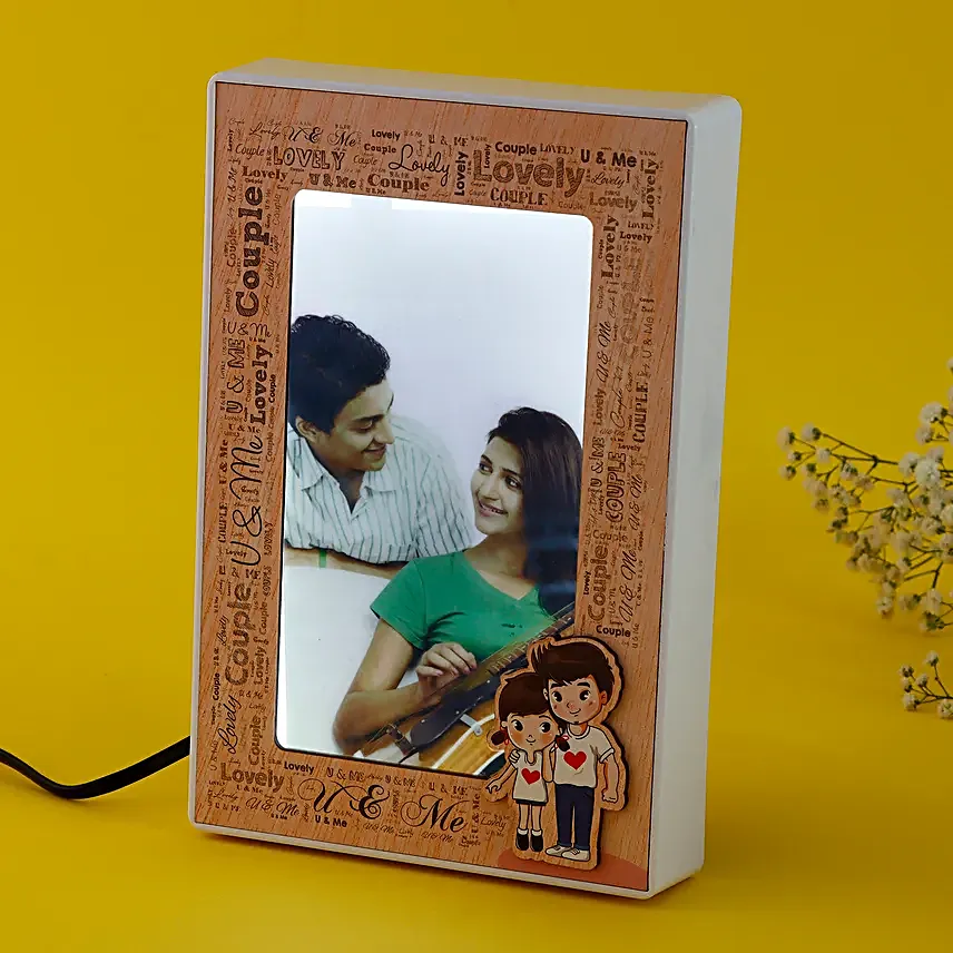 Personalised Couple Magic Mirror Photo Frame