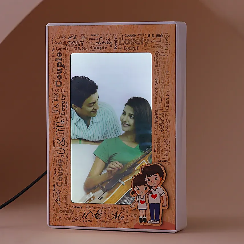 Personalised Couple Magic Mirror Photo Frame