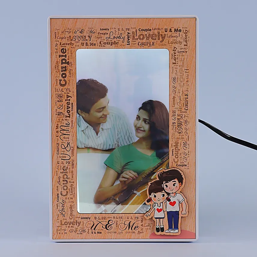 Personalised Couple Magic Mirror Photo Frame