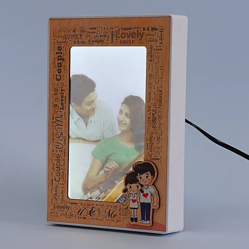 Personalised Couple Magic Mirror Photo Frame
