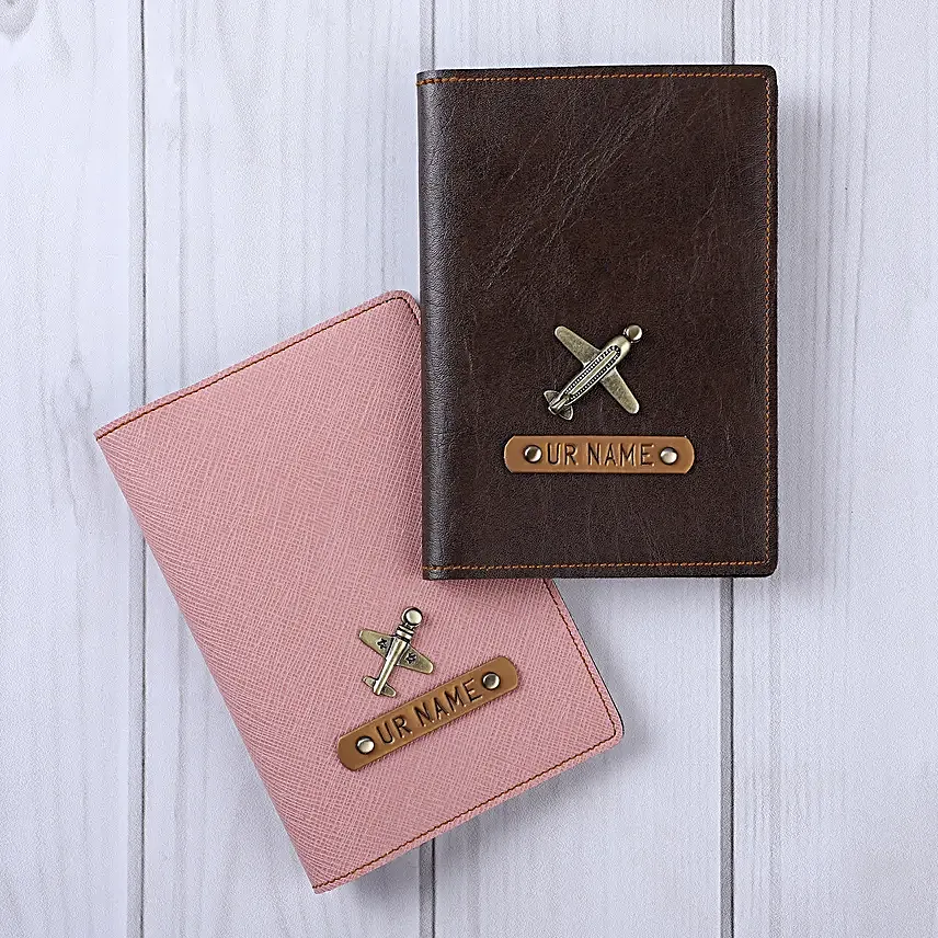 Personalised Couple Passport Covers