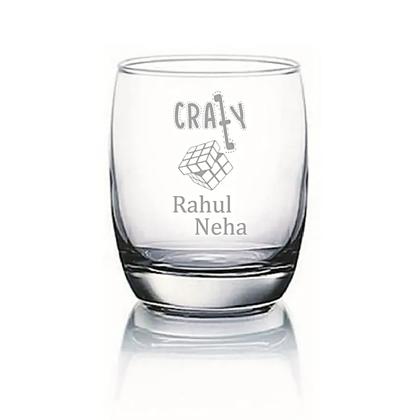 personalised glass set of 2 for parents