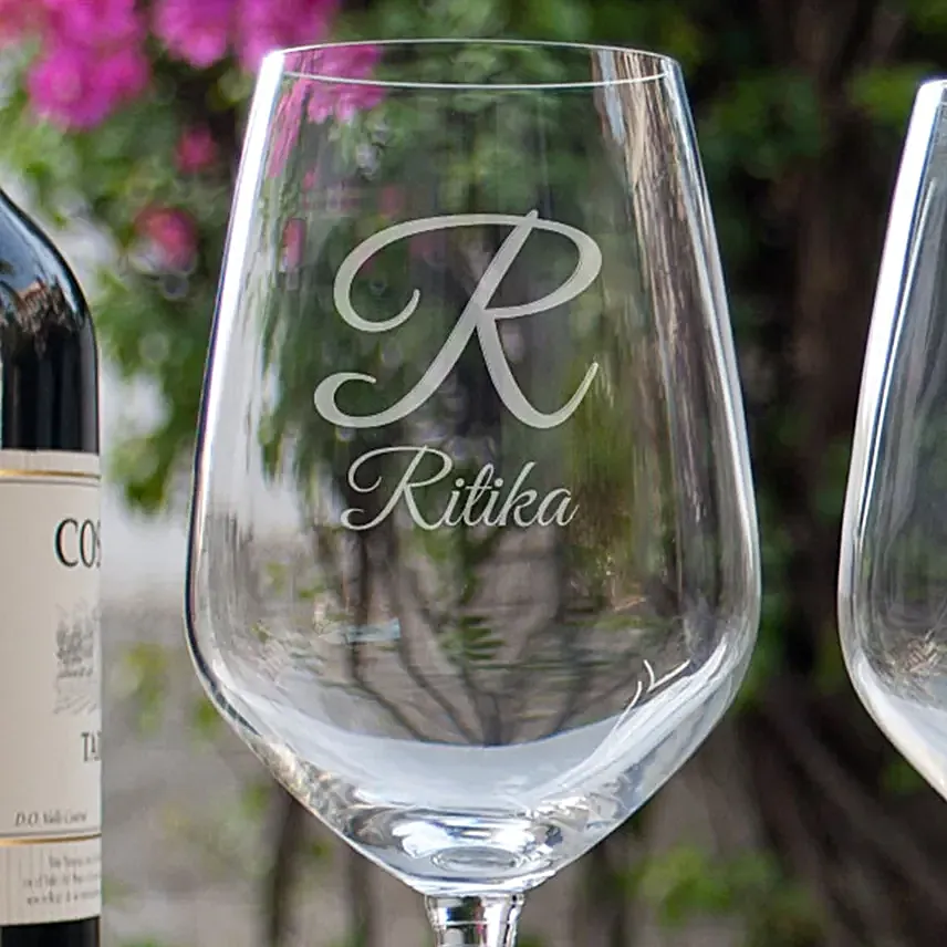 Customised Couple Wine Glasses