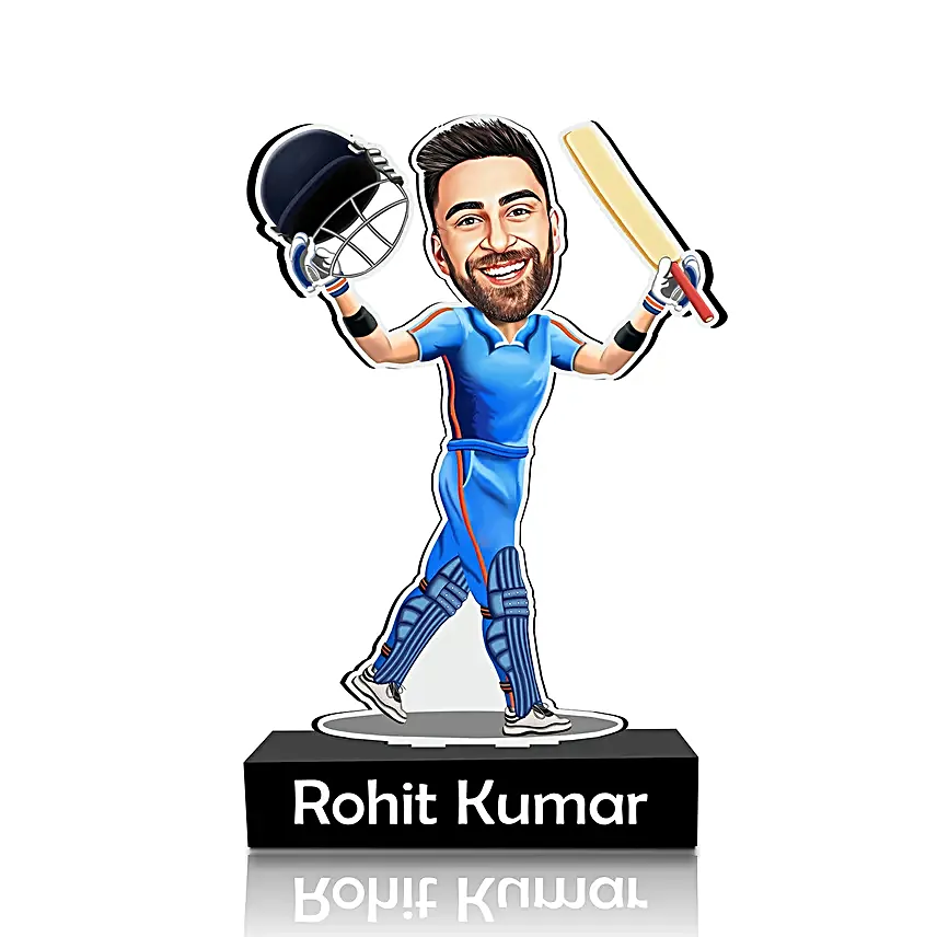 Personalised Cricket Champion Caricature