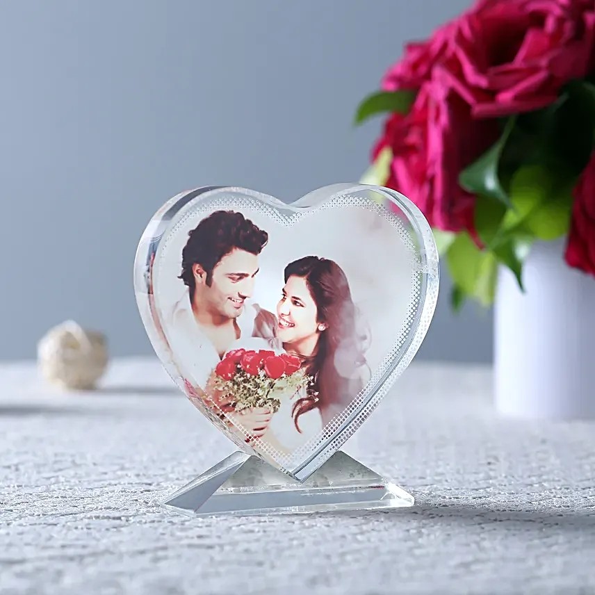 Personalized Heart Shaped Show Piece Online