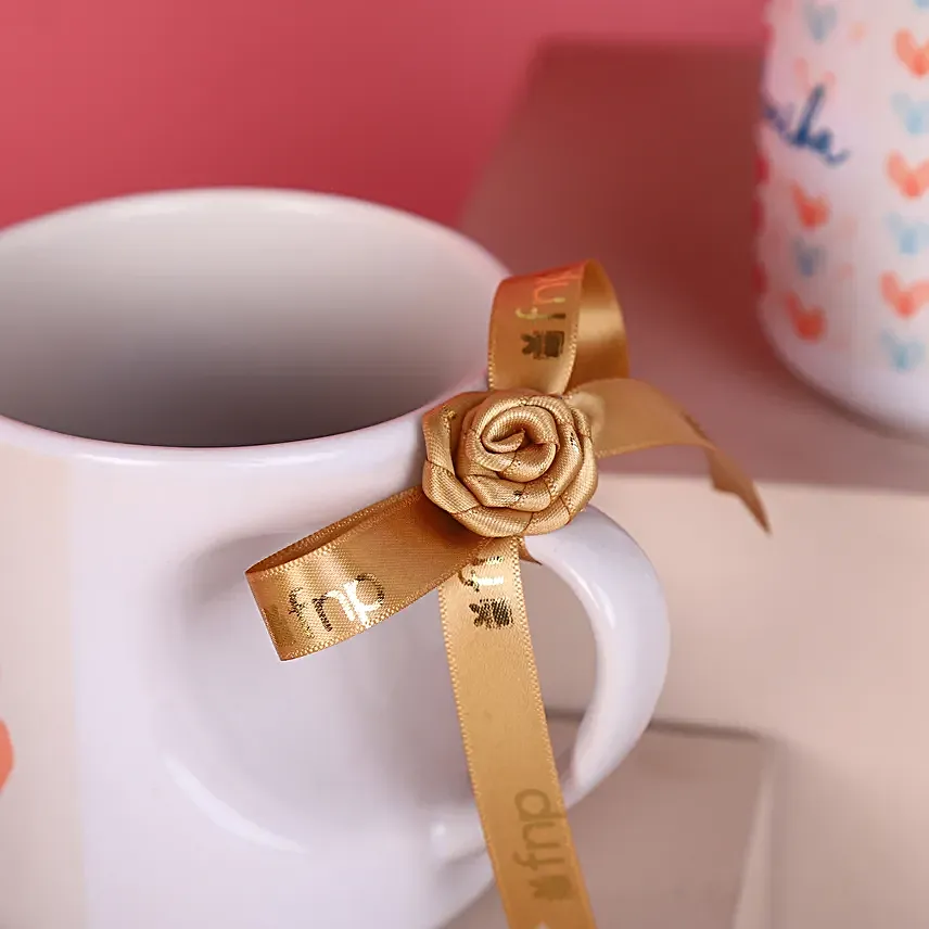 Personalised Curved Heart Mugs